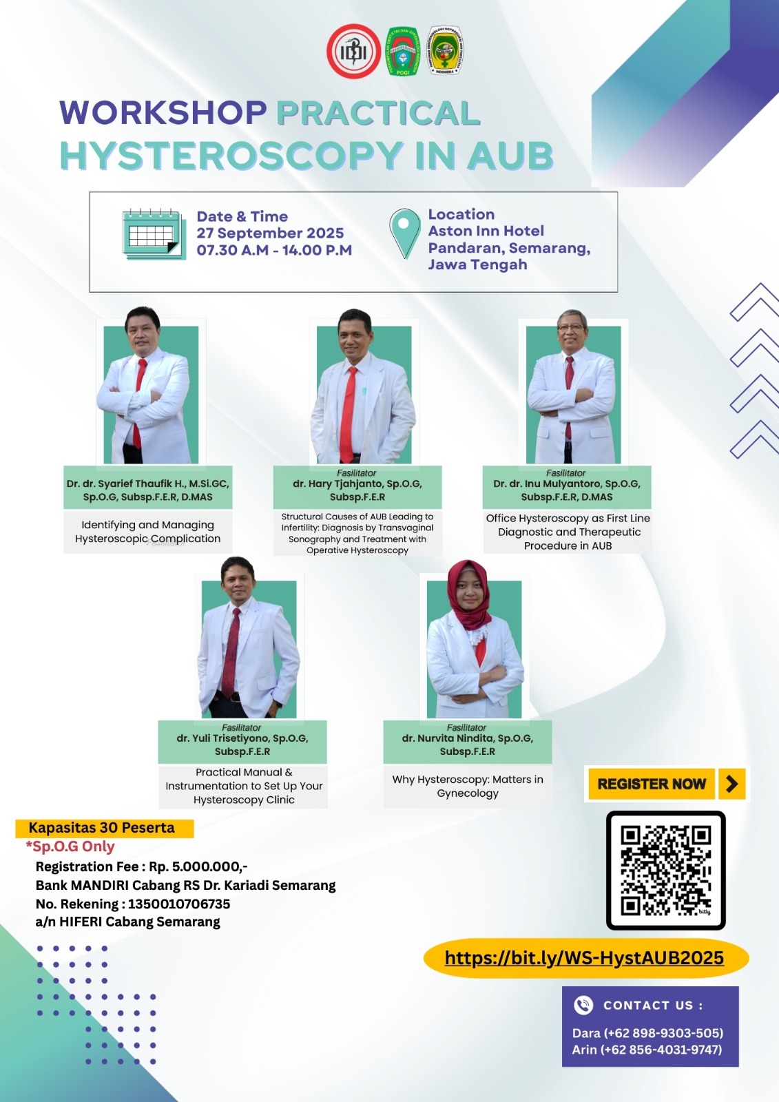 Workshop Practical Hysteroscopy in AUB