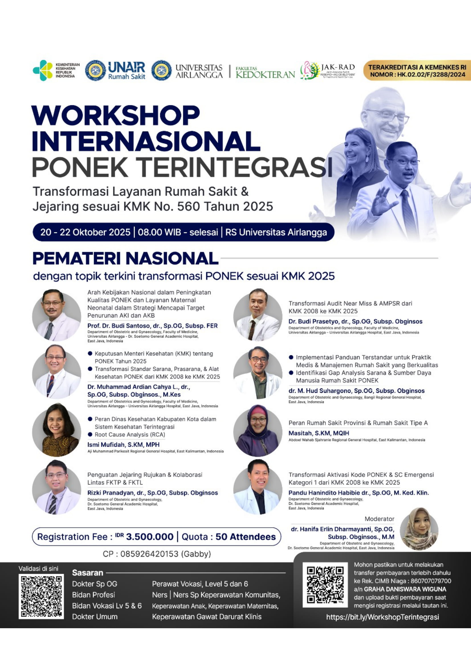 WORKSHOP INTERNASIONAL PONEK TERINTEGRASI 2025
