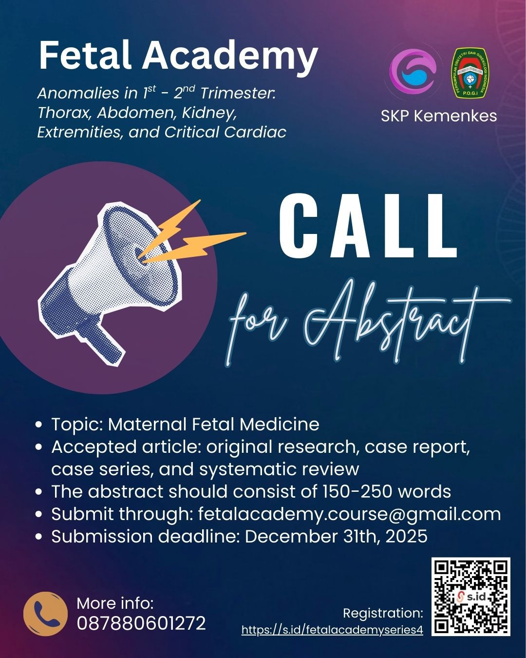 CALL FOR ABSTRACTS: FETAL ACADEMY