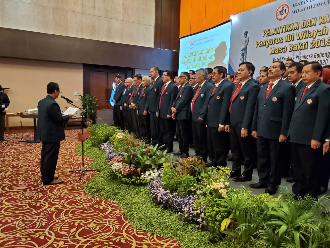 Pelantikan Ketua IDI wilayah Jawa Timur
