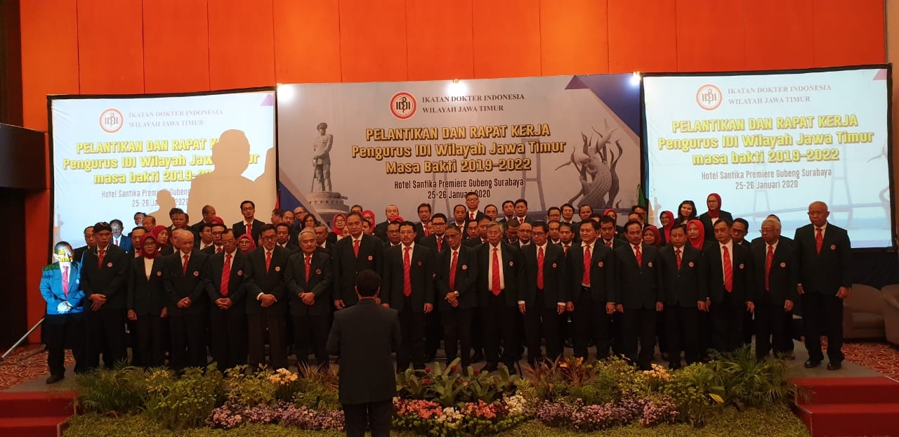 Pelantikan Ketua IDI wilayah Jawa Timur