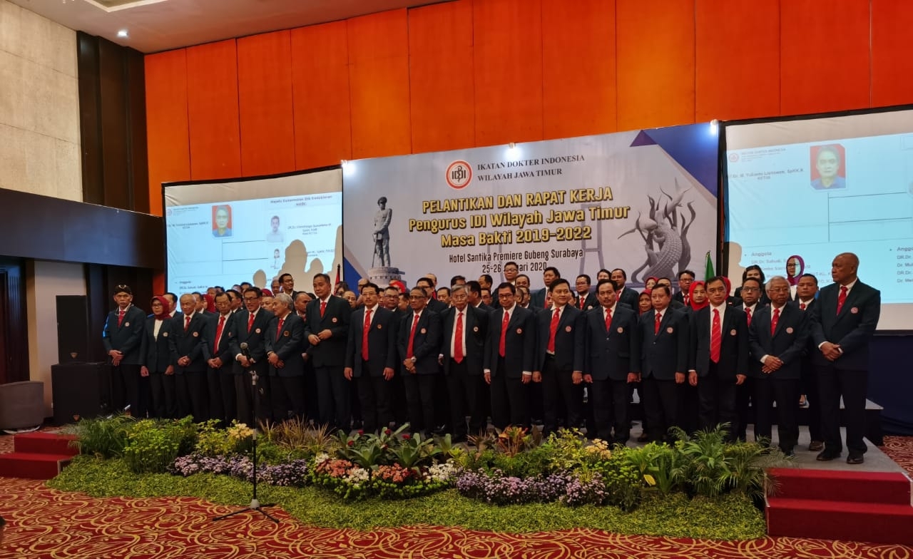 Pelantikan Ketua IDI wilayah Jawa Timur