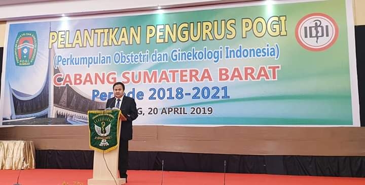 Pelantikan pengurus POGI cabang Sumatera Barat periode 2018 - 2021 Sabtu 20 april 2019