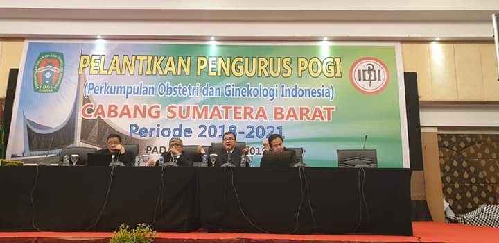 Pelantikan pengurus POGI cabang Sumatera Barat periode 2018 - 2021 Sabtu 20 april 2019