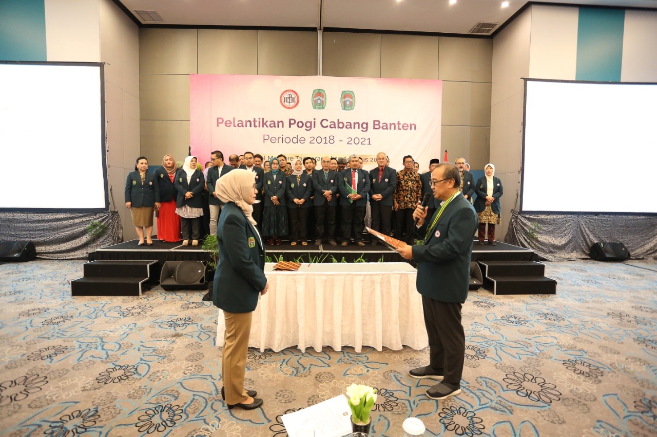 Pelantikan POGI Cabang Banten Periode 2018 - 2021