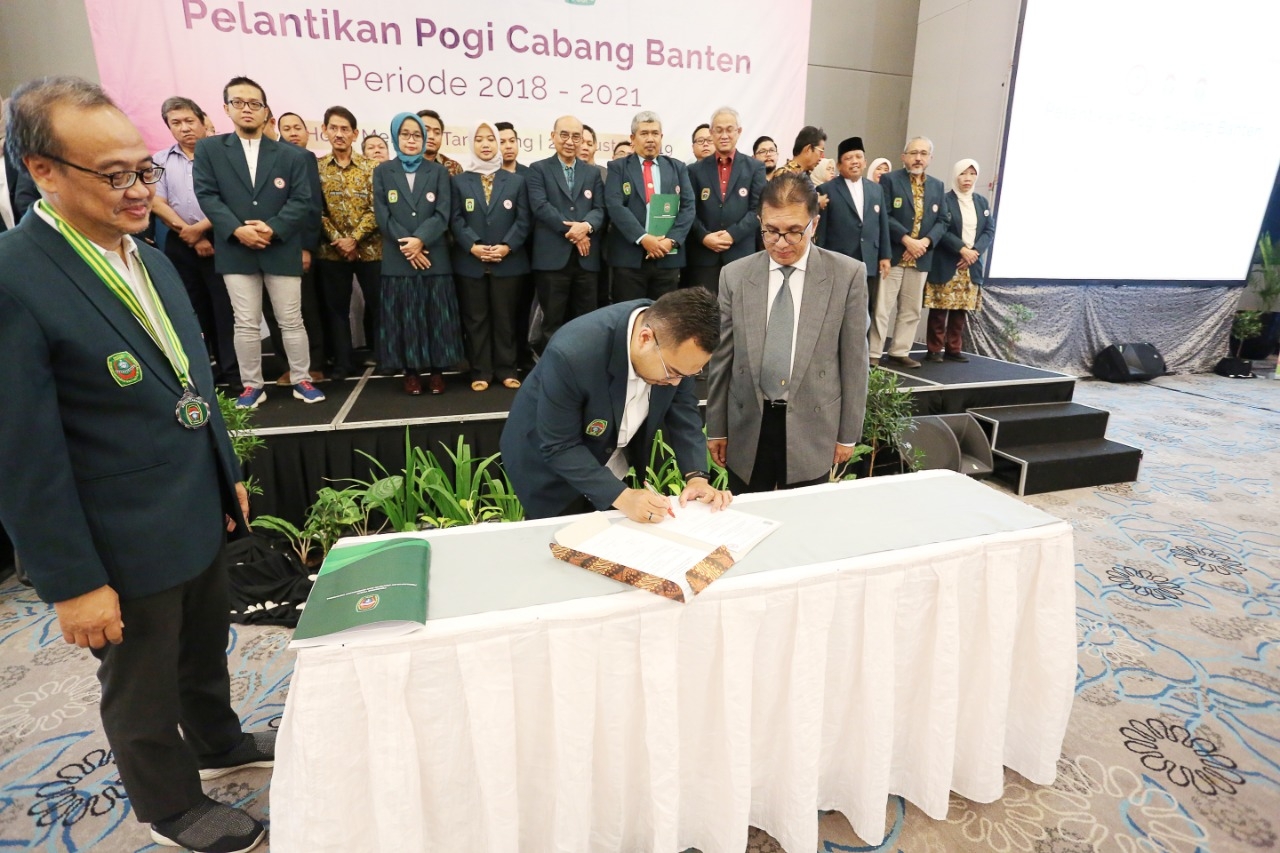 Pelantikan POGI Cabang Banten Periode 2018 - 2021