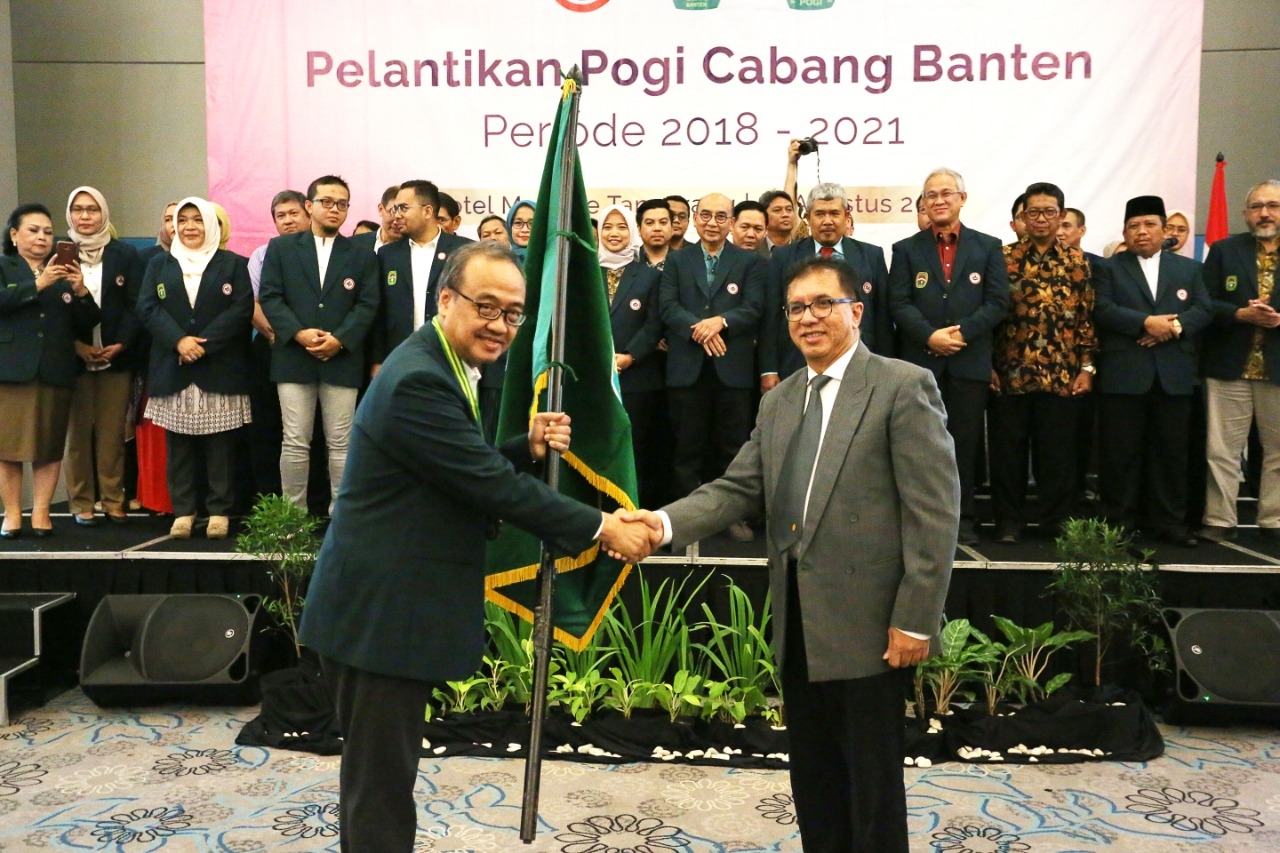 Pelantikan POGI Cabang Banten Periode 2018 - 2021