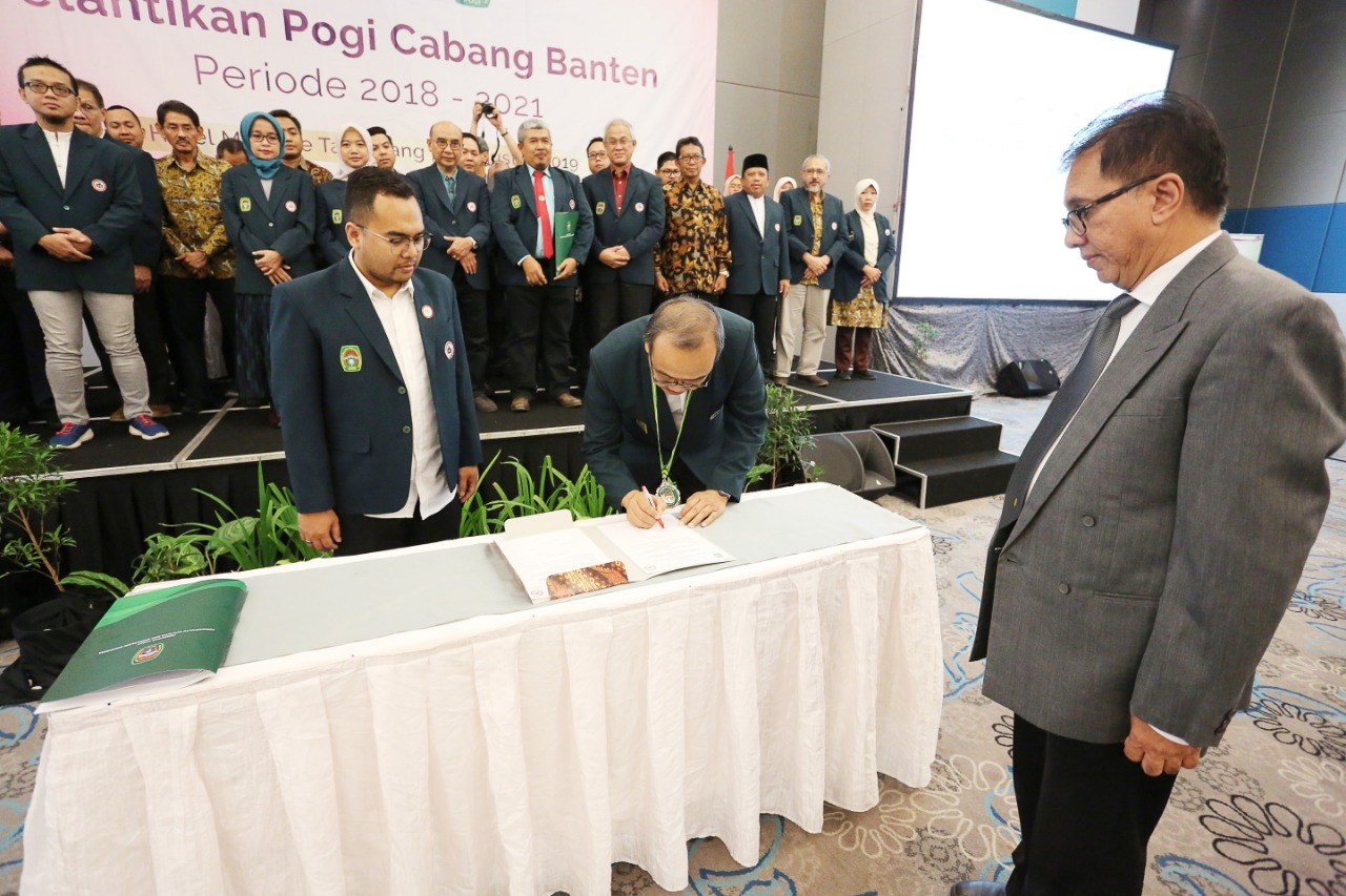 Pelantikan POGI Cabang Banten Periode 2018 - 2021