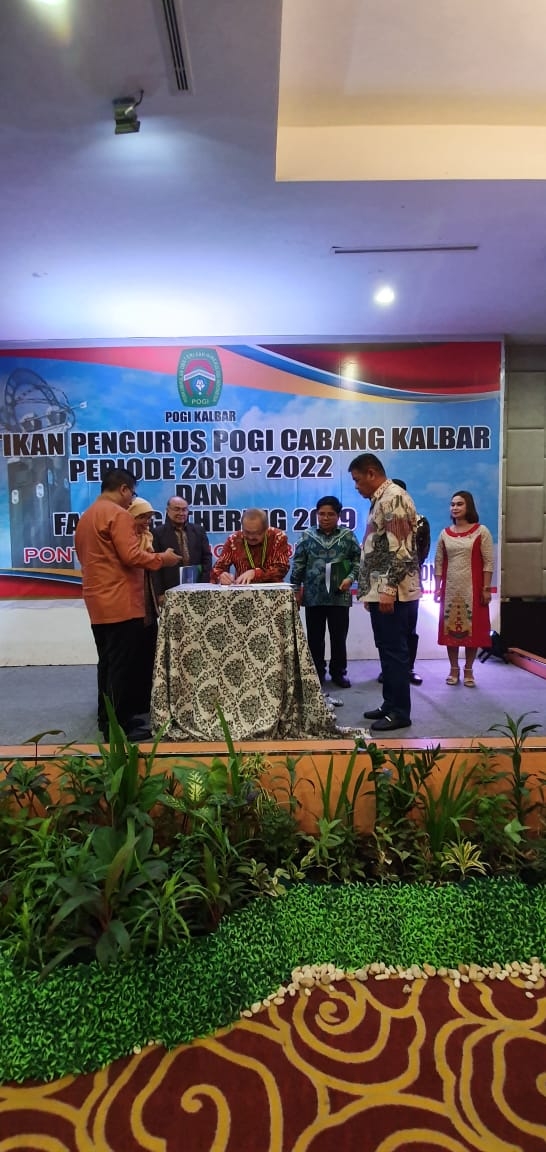 Pelantikan POGI Cabang Kalimantan Barat Periode 2019 - 2022