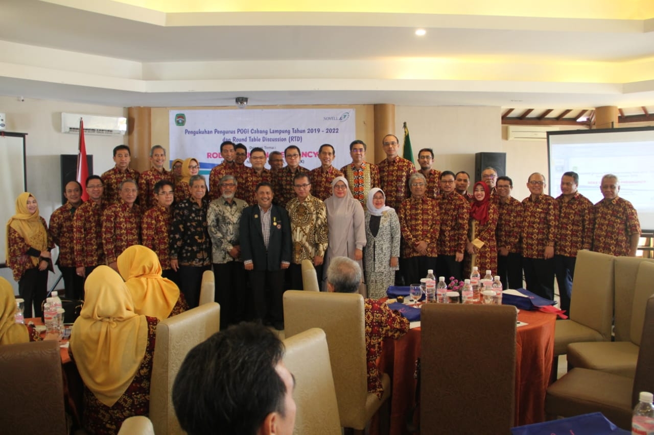 Pelantikan POGI Cabang Lampung Periode 2019 - 2022