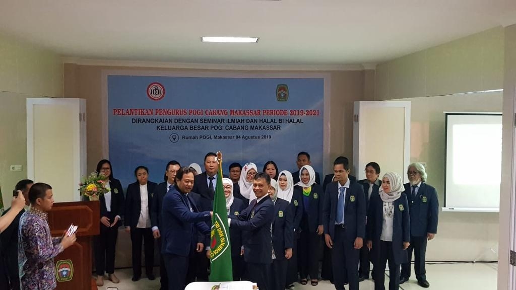 Pelantikan POGI Cabang Makassar Periode 2018 - 2021