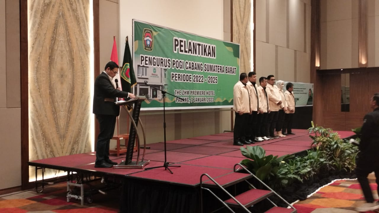 Pelantikan POGI Cabang Sumatera Barat