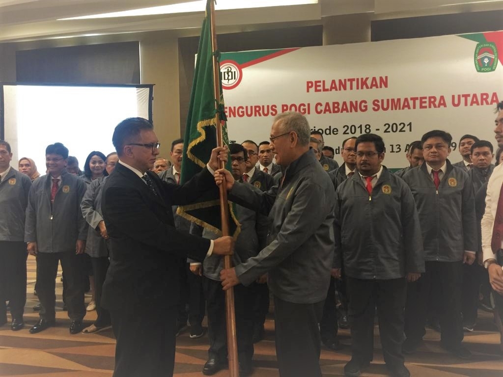 Pelantikan POGI Cabang Sumatera Utara Periode 2018 - 2021