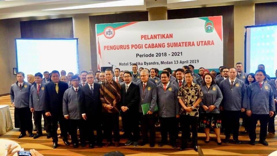 Pelantikan POGI Cabang Sumatera Utara Periode 2018 - 2021