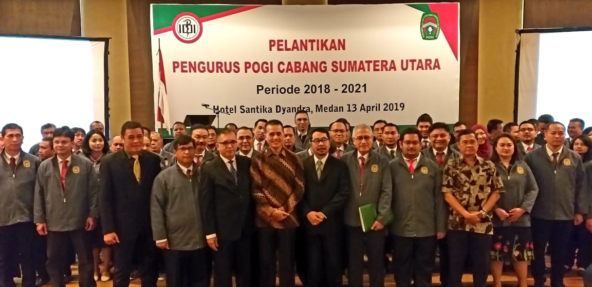 Pelantikan POGI Cabang Sumatera Utara Periode 2018 - 2021