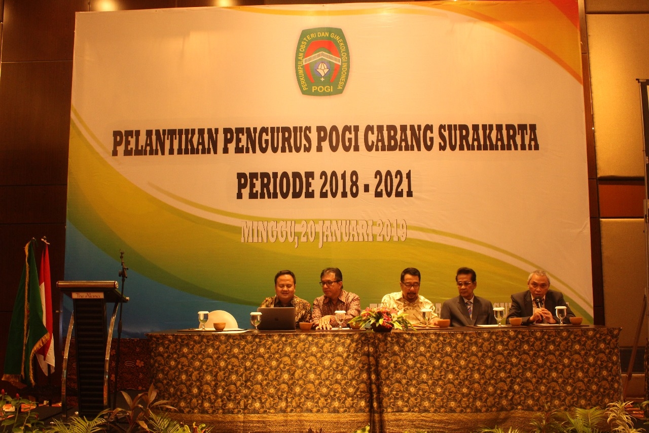 Pelantikan POGI Cabang Surakarta, 20 Januari 2019