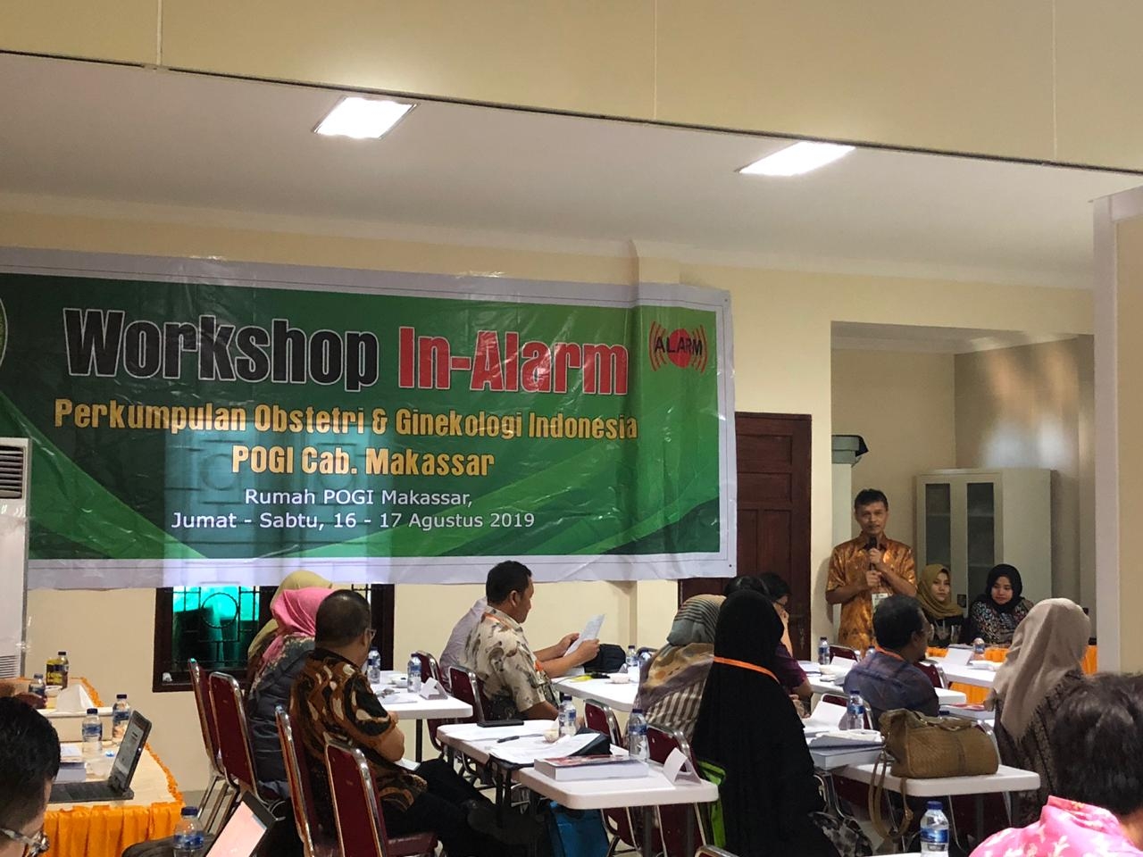Workshop In-Alarm POGI Cabang Makassar 16-17 Agustus 2019